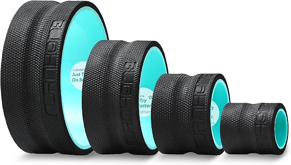 Furnhome Back Roller - Back Wheel for Deep Tissue Massage,Yoga Wheel for Back Pain & Stretching- Comfy Deep Tissue Massage Roller (4-Pack)