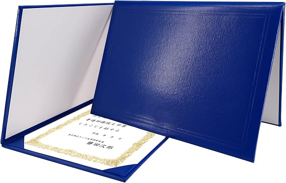 GraduationMall A4 Certificate Holder Diploma Document Cover Award Protective Cover for Diplomas Royal Blue