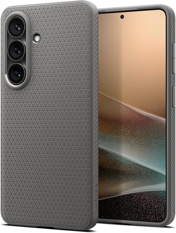Spigen Galaxy S26 Plus ile Uyumlu Kılıf Liquid Air Marble Gray - ACS11210