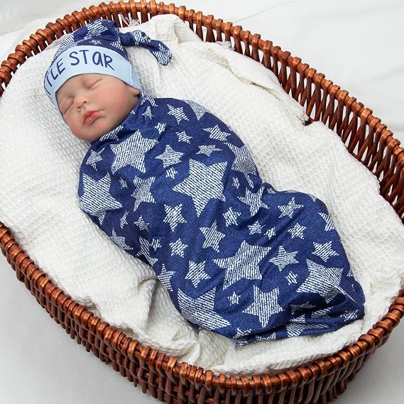 Reborn Bebek Bebek Battaniye Aksesuarları Yenidoğan 45,76-60,96 cm Yeniden Doğan Bebekler için