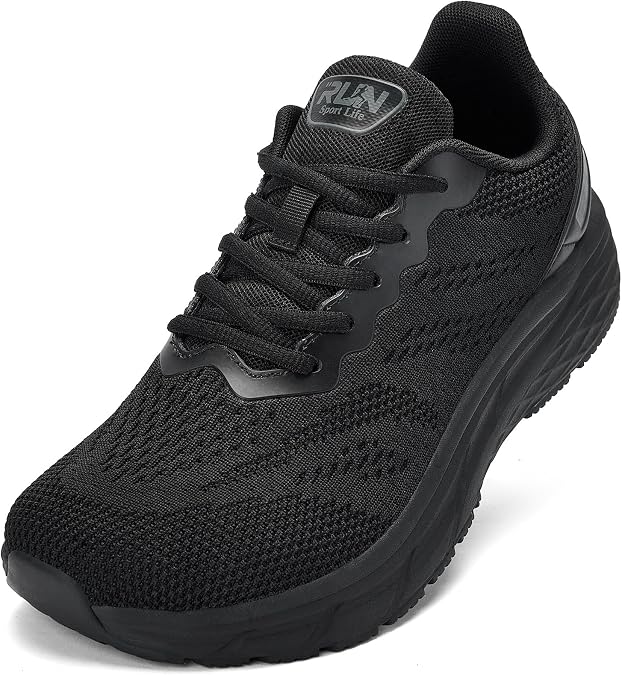 Trigo Wide Toe Box Shoes for Men - Cushioned Road Running Shoe Non Slip Mens Walking Sneakers for Width Feet Comfortable Athletic Gym Workout Sneaker