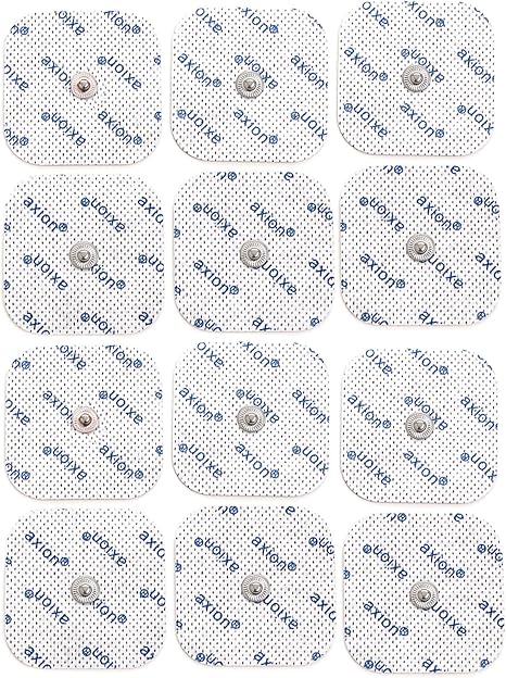 Compatible electrodes SANITAS BEURER BOOTS - 12 TENS & EMS pads for electrostimulation machines - 3.5mm button - axion brand quality