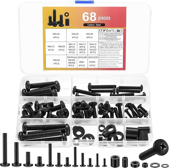 68 Pcs Universal TV Mount Hardware Screws Kit