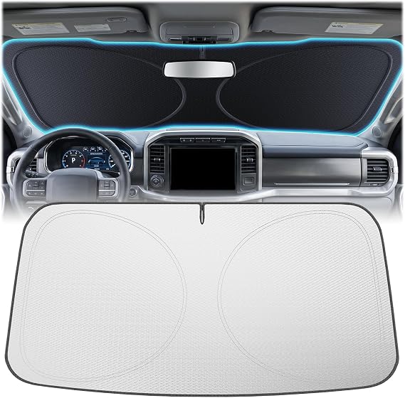 Windshield Sun Shade for Toyota Sienna & Ford Transit, XL(69"x 38")