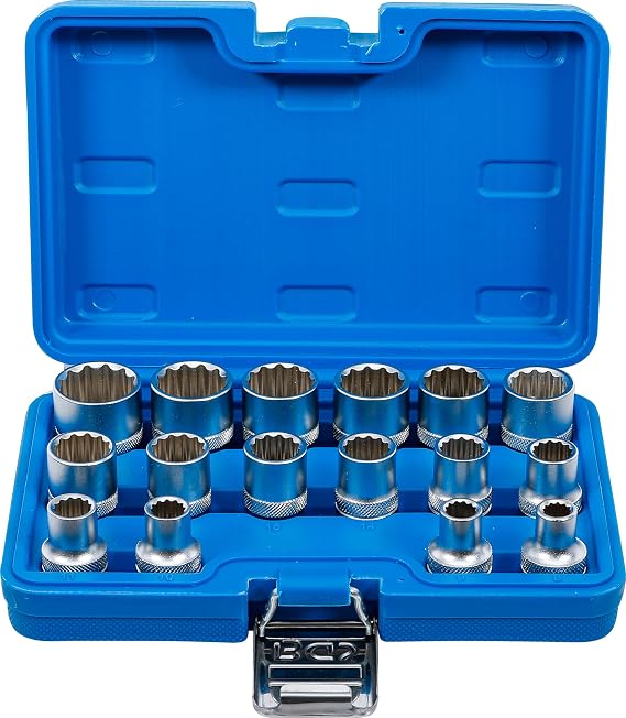 BGS 2226 | Socket Set, 12-point | 12.5 mm (1/2") Drive | 8 - 24 mm | 16 pcs.