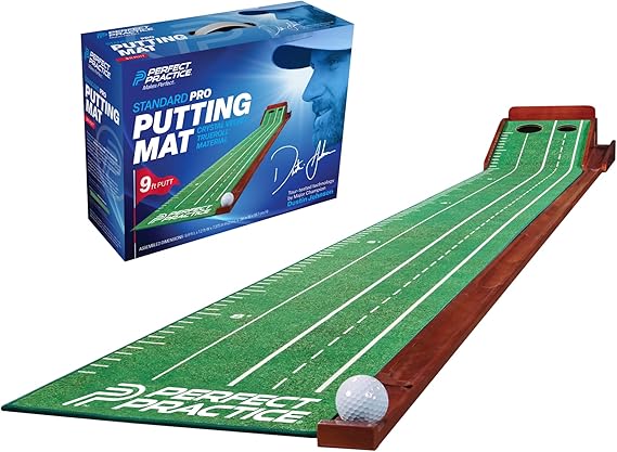 PERFECT PRACTICE Perfect Putting Mat - Official Putting Mat of Dustin Johnson