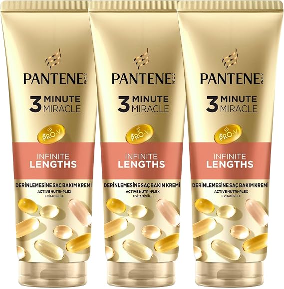 PANTENE Miracle Infinite Length Saç Kremi 220 ml 3lü paket