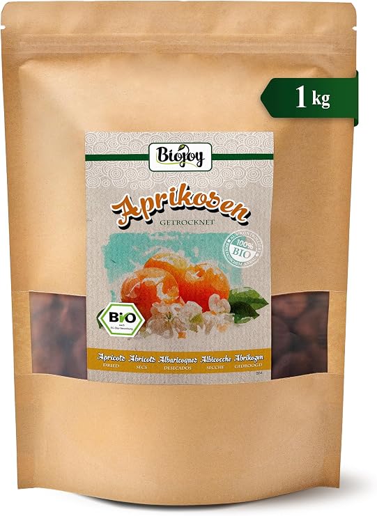 Biojoy BIO Dried Apricots, Sulphite Free, 1 kg