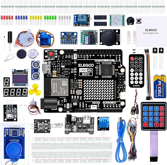 ELEGOO UNO R4 Super Starter Kit Compatible with Arduino 48MHz Processor