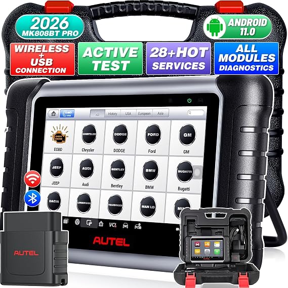 Autel MaxiCOM MK808BT PRO, 2026 3K+ Bidirectional, 4G+64G 2.4G & 5G WiFi