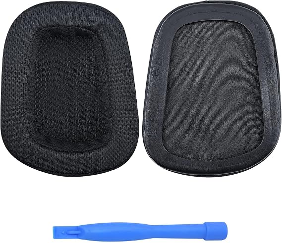 Ear Pads Replacement for Logitech G35, G230, G231, G233, G332, G430, G431, G432, G433, G533, G633, G633S, G635, G930, G933, G933S, G935 Headphones by MMOBIEL – Mesh Fabric Ear Pad Cushions – Black