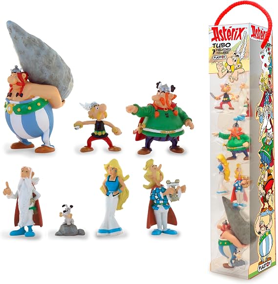 Plastoy 70385 Asterix Figurine Le Gaulois Village, Pack of 7