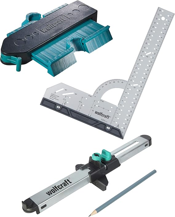 Wolfcraft Floor Set - Universal Square, Gauge and Adjuster