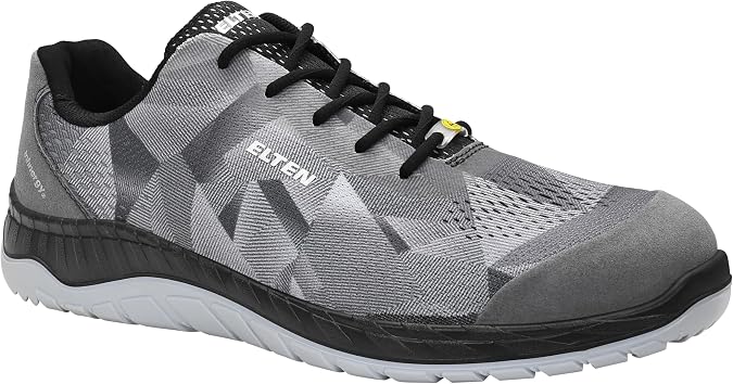 ELTEN Unisex Landon Grey Low ESD S1 Safety Boots