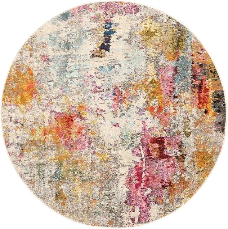 RugVista Fiona Rug Diameter 150 cm Multi-Coloured