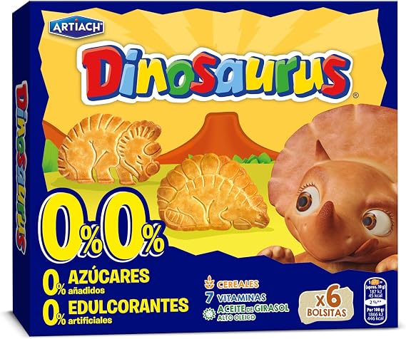 Artiach Dinosaurus 0% Cereal Cookies, 185 g