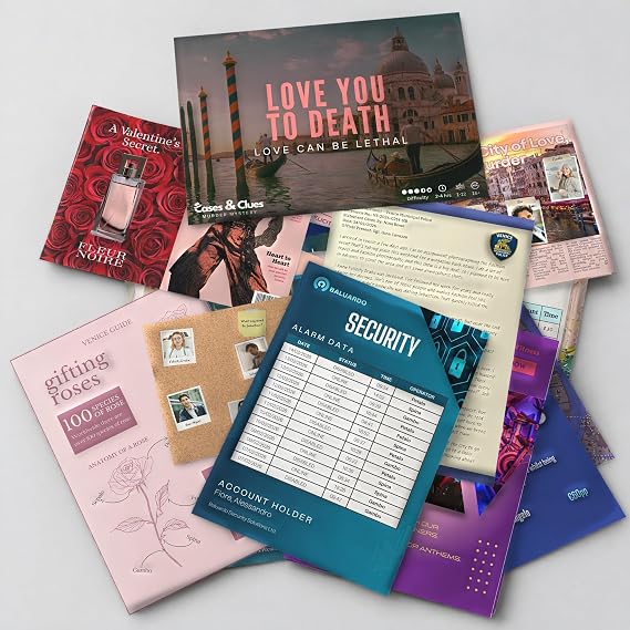 Cases & Clues Murder Mystery Game - Love You To Death - Crime Solving Game