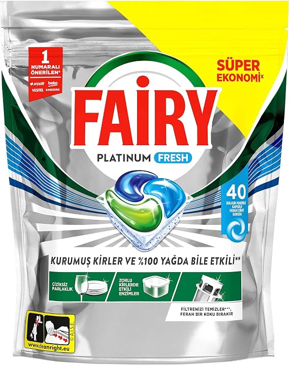 Fairy Platinum Fresh Bulaşık Makinesi Kapsülü 40 Yıkama