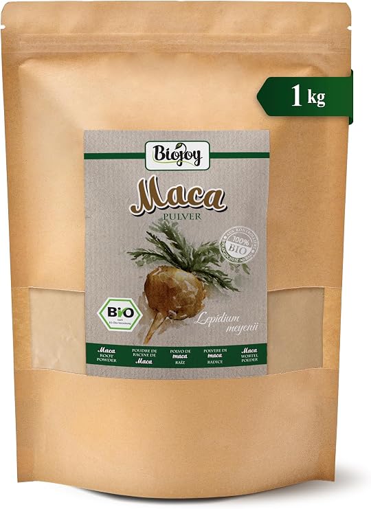 Biojoy Organic Maca Powder from Peru, Finely Ground Root, 1 kg