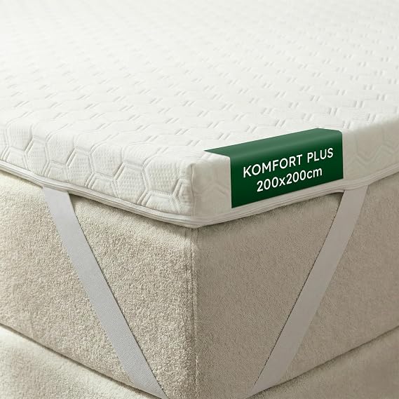 Wendre Cold Foam Mattress Topper 200 x 200 - 7 cm Firm H3 Comfort Plus