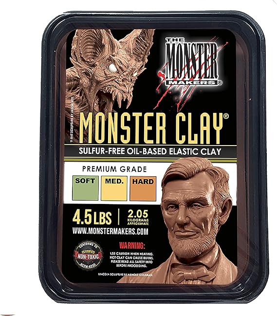 Monster Clay Premium Grade Modeling Clay - Soft - 2kg