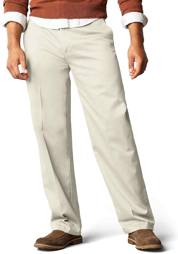 Dockers メンズ シグネチャー カーキ ビッグ&トール フラットフロントパンツ