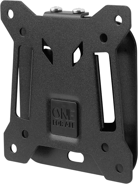 One For All TV Bracket – Fixed Wall Mount – Screen size 13-27 Inch - For All types of TVs (LED LCD Plasma) – Max Weight 50kgs – VESA 75x75 to 100x100 - Free Toolbox app – Black – Smart Line – WM2111