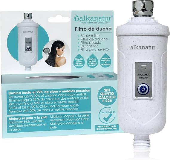 Alkanatur RainDrops Shower and Bath Filter 30.000L for Hair and Skin