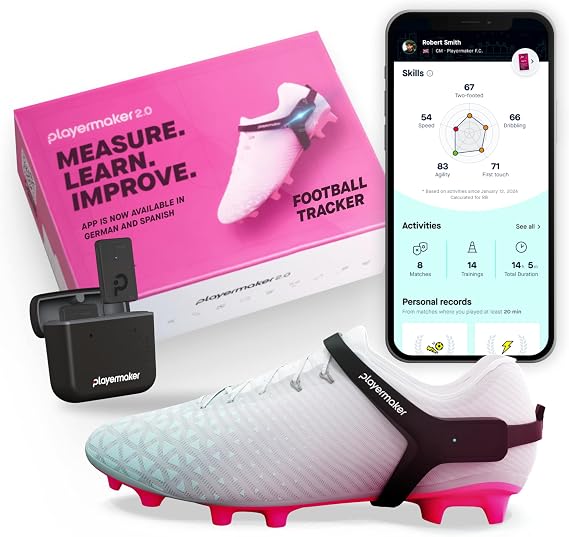 Playermaker 2.0 Smart Football Tracker, Wearable AI Sensor & FIFA Certified