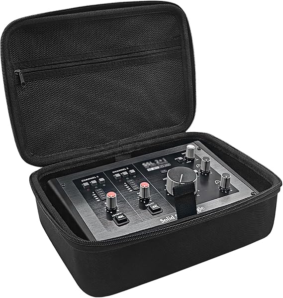 Musiin Premium Audio Interface Case Compatible with SSL2+ MKII OTG(Black)