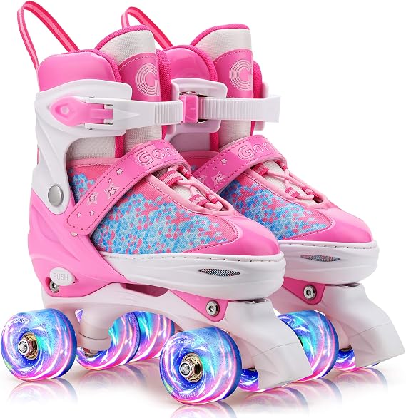 Gonex Roller Skates for Girls Kids Women with Light-Up Wheels