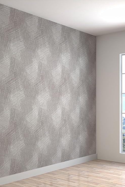 Duvar Kağıdı 3 Boyutlu Pürüzlü Sıva Desenli Silinebilir Tekstil Duvar Kağıdı, 200 x 150