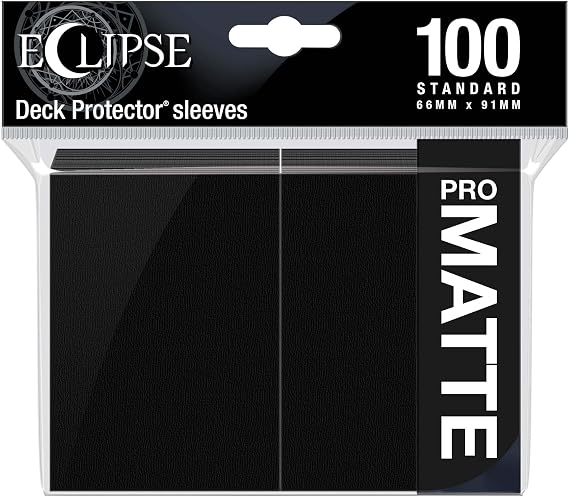 Eclipse Matte Standard Sleeve: Jet Black