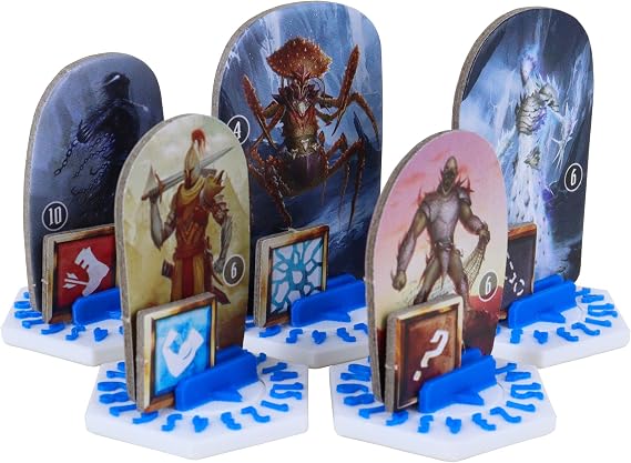 Feldherr 10 pcs. value pack Dial Bases compatible with Gloomhaven + Frosthaven + Gloomhaven: Jaws of the Lion multicolor