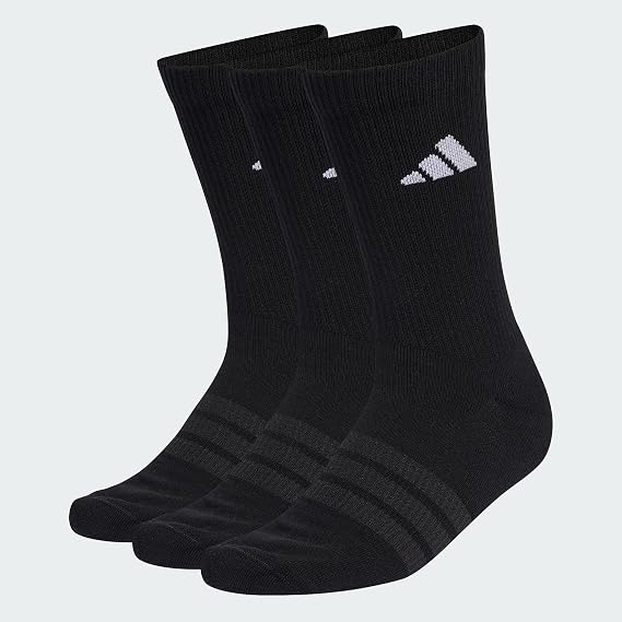 adidas Unisex Adult Cushioned Sportswear Crew Socks 3 Pair Pack Socks