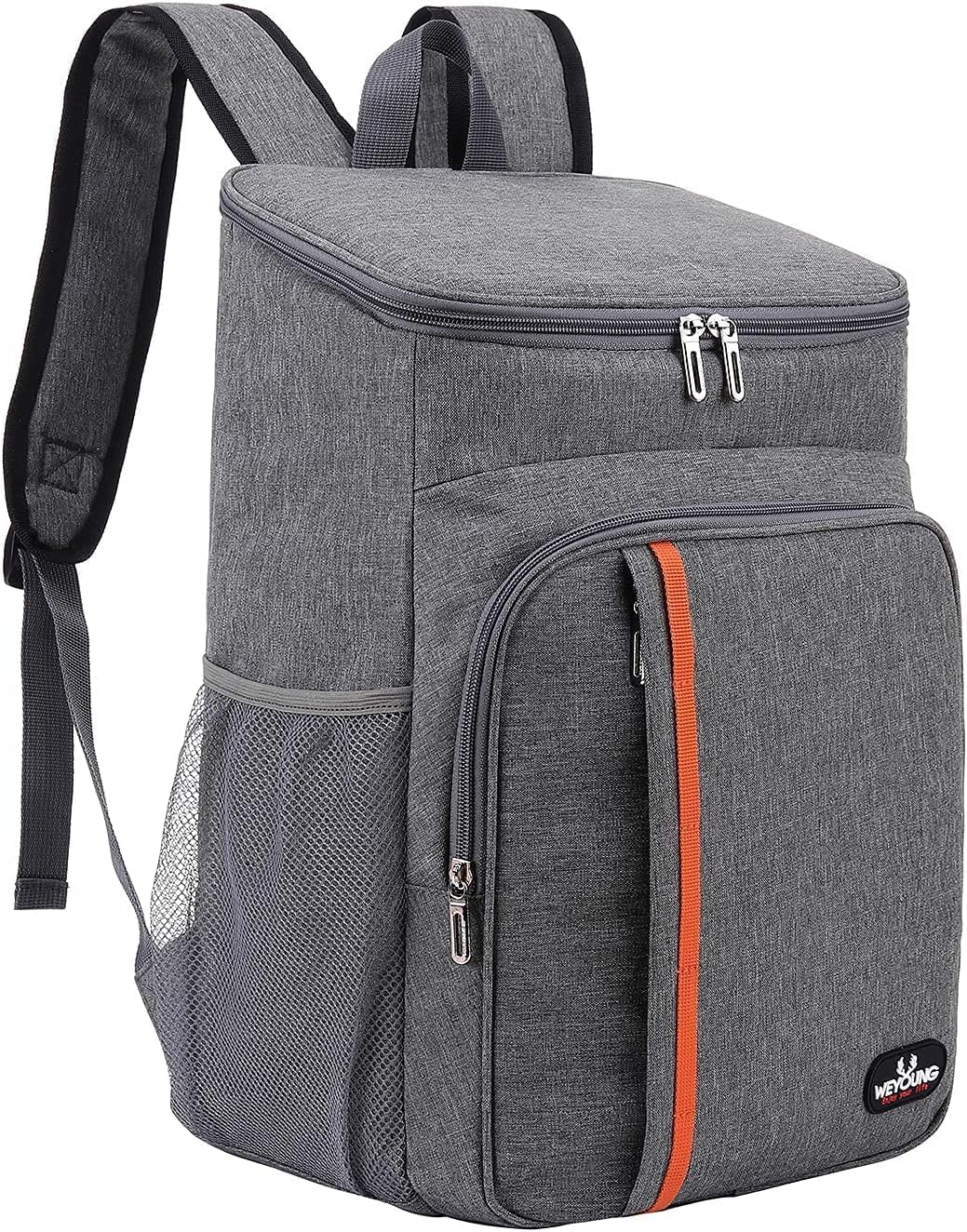 25L Cool Bag Picnic Backpack, 30 Cans Large Capacity Insulated Backpack Cooler Lightweight Leak Proof Soft Cooler Bag for Men Women to Work, Picnics, Hiking, Camping, Beach