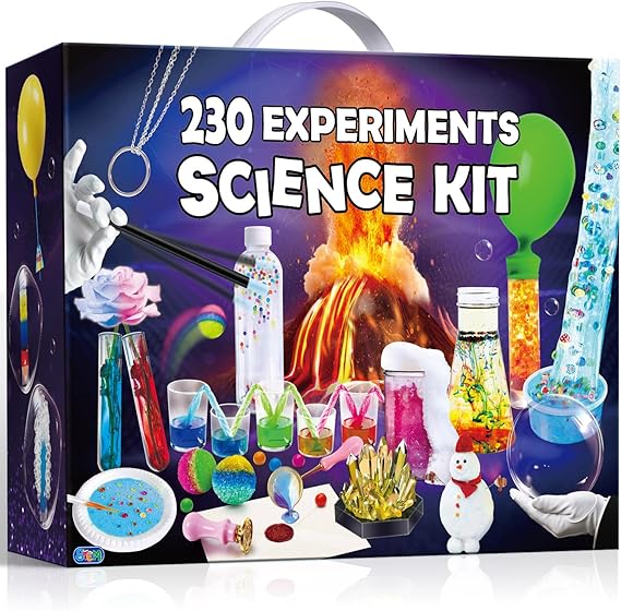 PATIFEED 230 Experiments Science Kit for Kids Chemistry Set