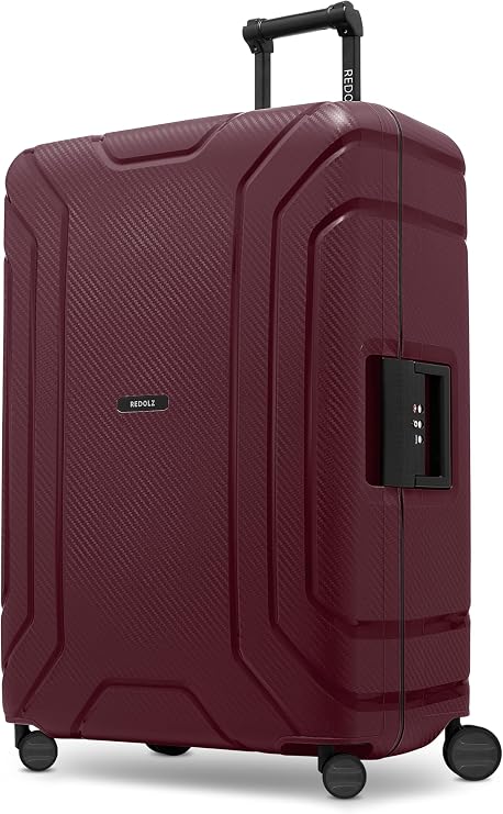 REDOLZ Essentials 15 Regular Items burgundy Hard shell trolley with swivel castors