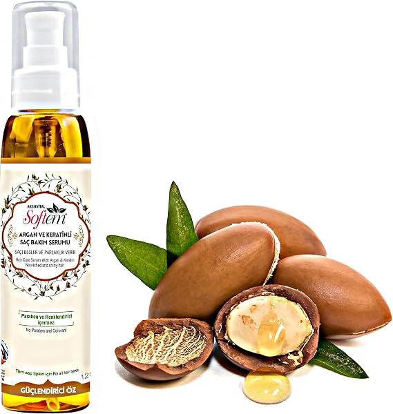 Softem M02090 Argan ve Keratinli Saç Bakım Serumu 125 ml. 1 Paket (1 x 125 ml)