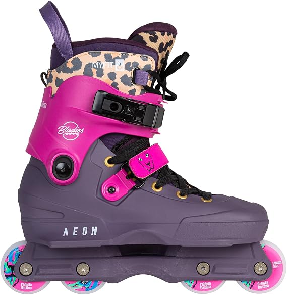 USD Aeon Bladies Fabiola Da Silva Inline Skate in Pink/Purple, ABEC 9, MYFIT Prime Inner Shoe for Park and Street