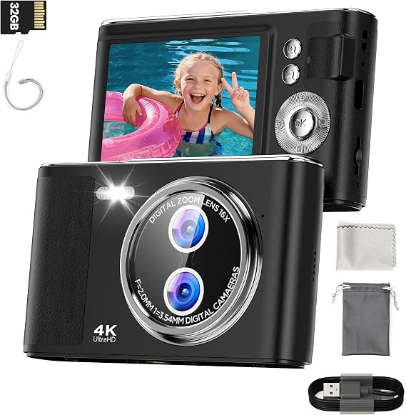 Children's Digital Camera 32 GB 48 MP Anti-Shake Camera