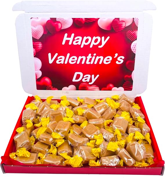 Vanilla Fudge Gift Box Devon Individually Wrapped Fudge Sweets 400g Valentines Gift Hamper