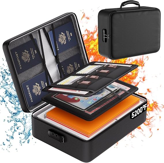 DocSafe 5200°F Fireproof Document Box for Important Documents