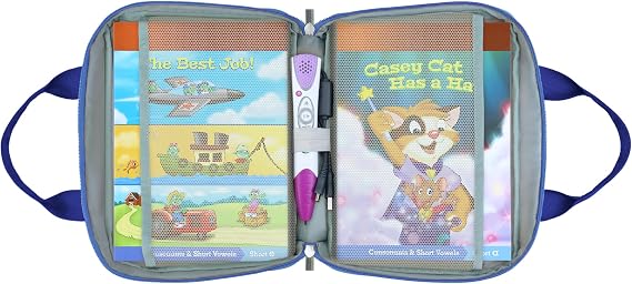 Leapfrog LeapReaderシステム対応 トラベルバッグ 10冊 メガパック Leapfrog LeapReader リーディング&ライティングシステム対応 ブルー