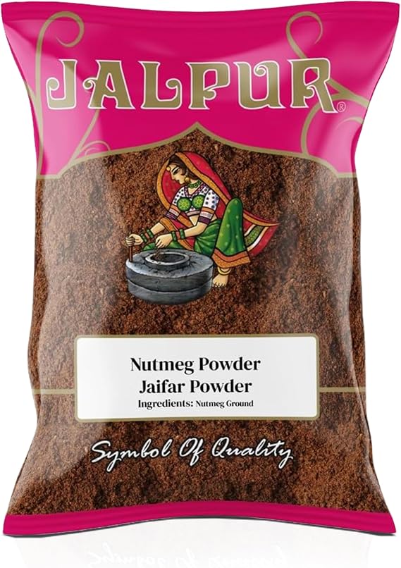 Jalpur millers Nutmeg Powder 200g | Ground Nutmeg for Sweet & Savory Cooking | Premium Quality Indian Spice | Ideal for Baking, Curries, and Skin Care | Natural Source of Minerals & Antioxidants