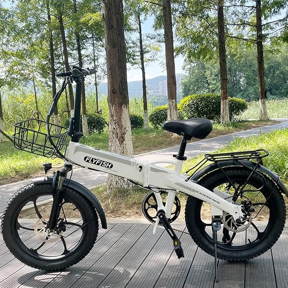 Road Legal No License Required Electric Assist Bicycle 20-Inch Folding Electric Fat Bike Electric Assist Bicycle Electric Assist 20-Inch Assist Bicycle E-Bike Cross Bike Mountain Bike Electric Assist