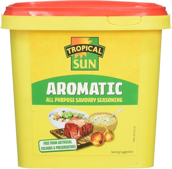 Tropical Sun Aromatic Seasoning 1.1kg | All-Purpose Savoury Seasoning for Everyday Cooking | Finely Ground Blend with Garlic, Onion, Turmeric, Celery & Mushroom | Versatile Kitchen Essential