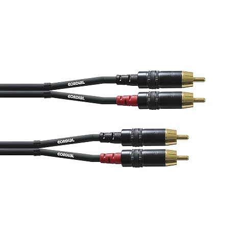CORDIAL Audio Cable Double RCA 60cm Audio Cable Essentials RCA