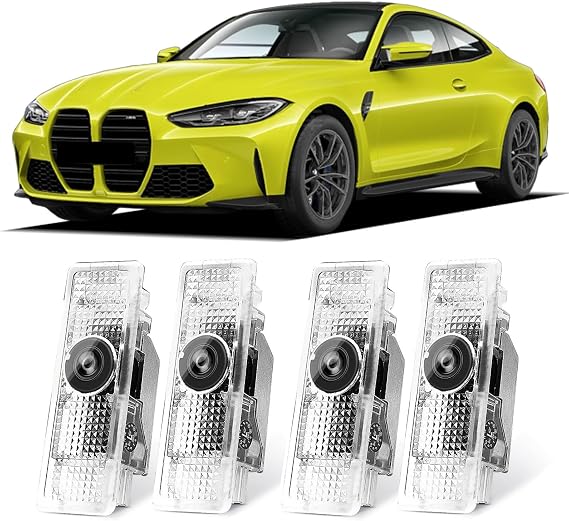 Car Door Light Projector M Logo for BMW Pack of 4 Underbody Lighting Car Welcome LED Light Entry Lighting for 1 2 3 4 5 6 7 X1 X2 X3 X4 X5 X6 Series