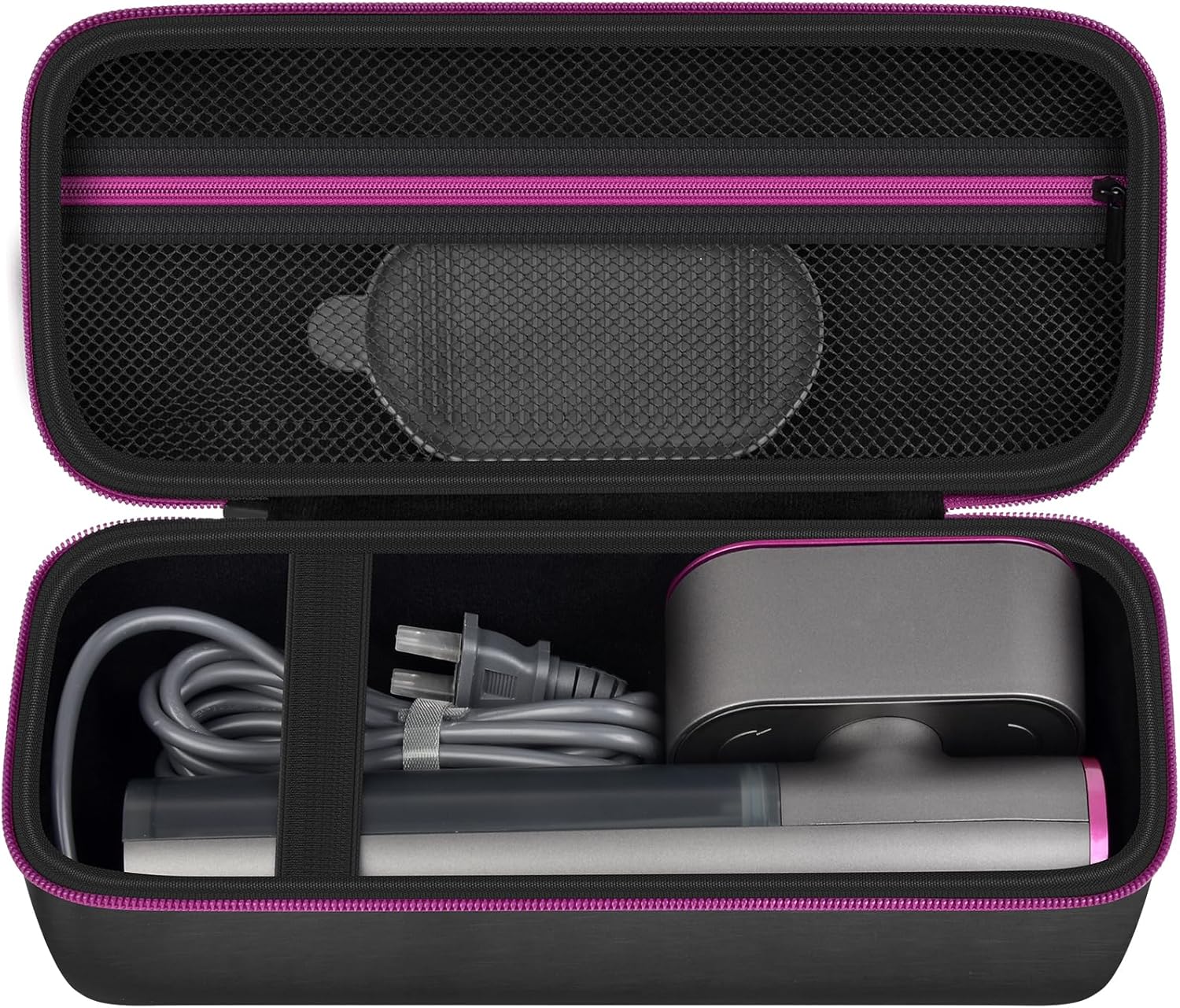 Steamer Case Compatible with Jack & Rose/for FEPPO/for Nesugar/for Kssvzz Portable Steamers, Handheld Iron Carrying Storage Bag Organizer with Mesh Pocket for Accessories-Box Only